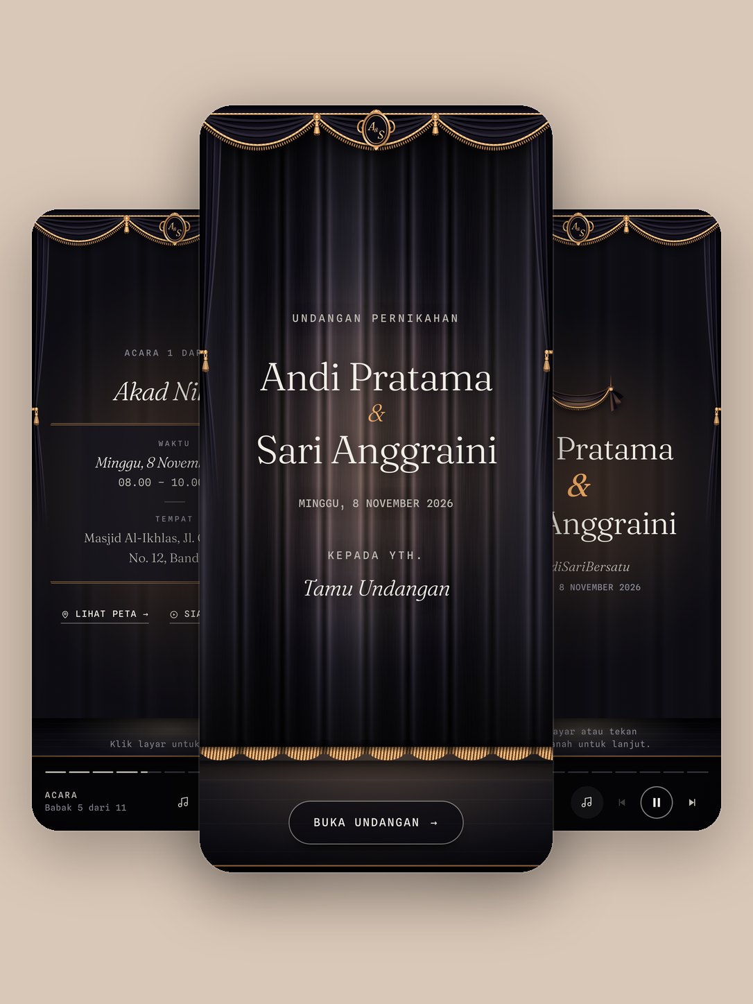 Pratinjau template Cadence