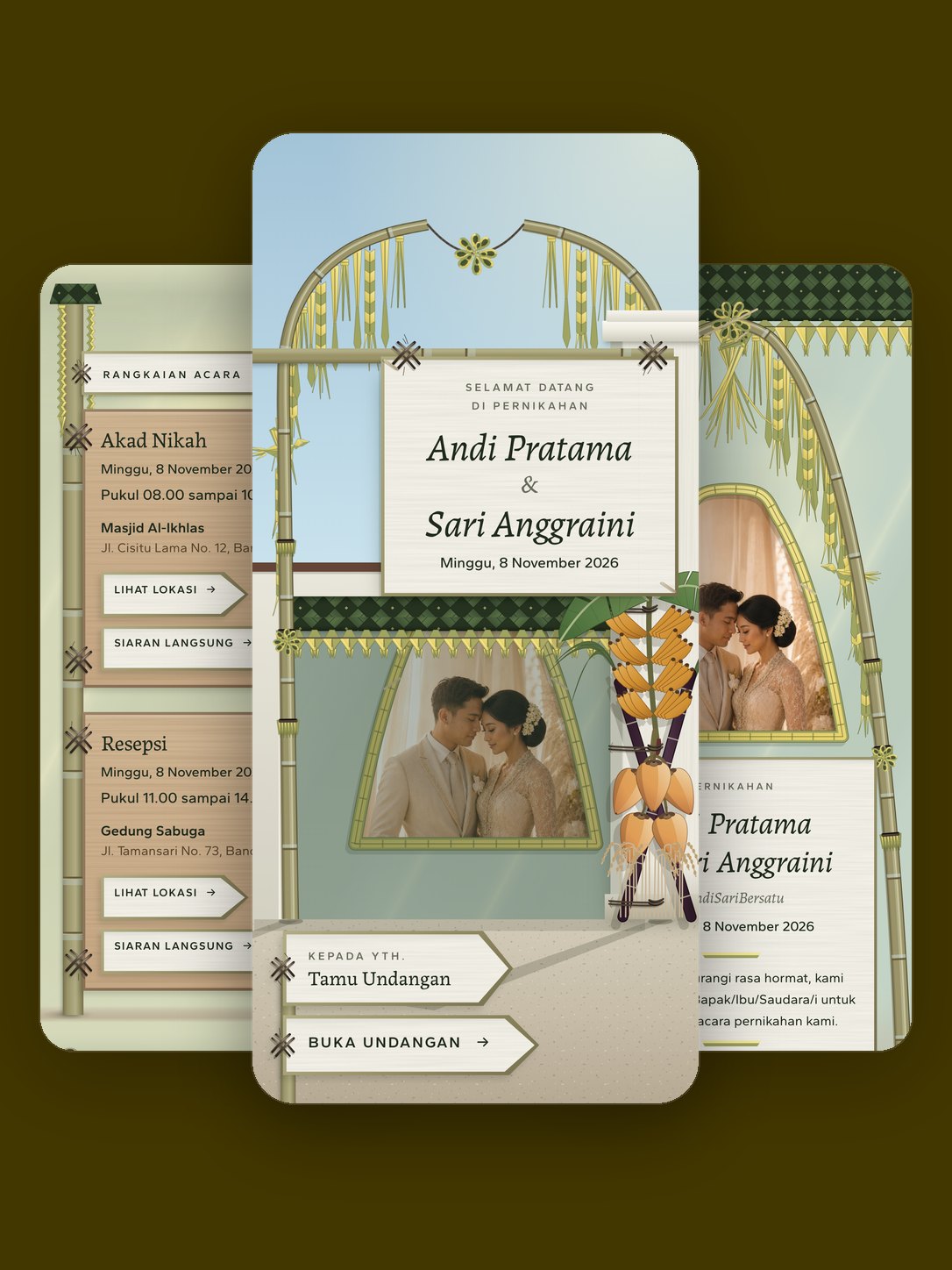 Pratinjau template Janur