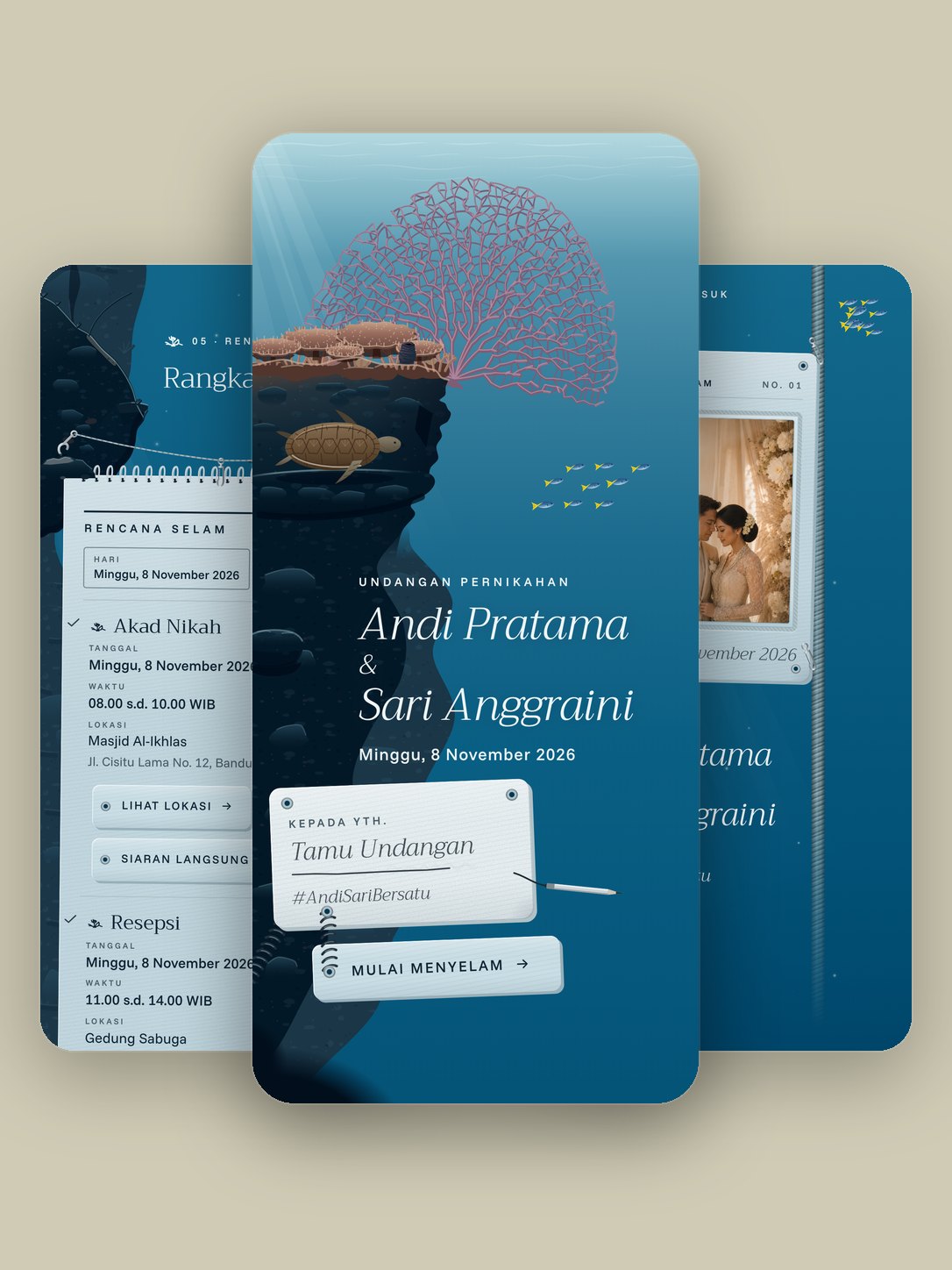 Pratinjau template Karang