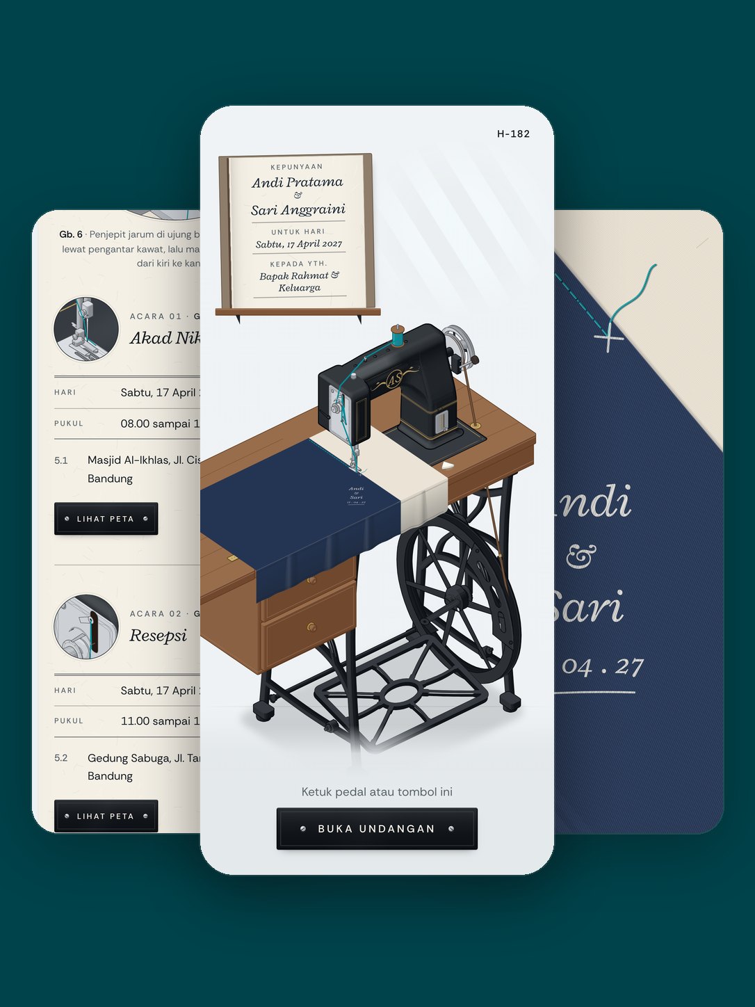 Preview template undangan Kelindan