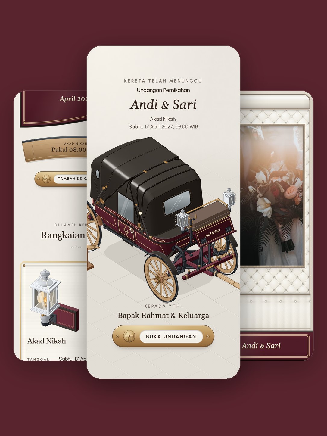 Preview template undangan Kirab