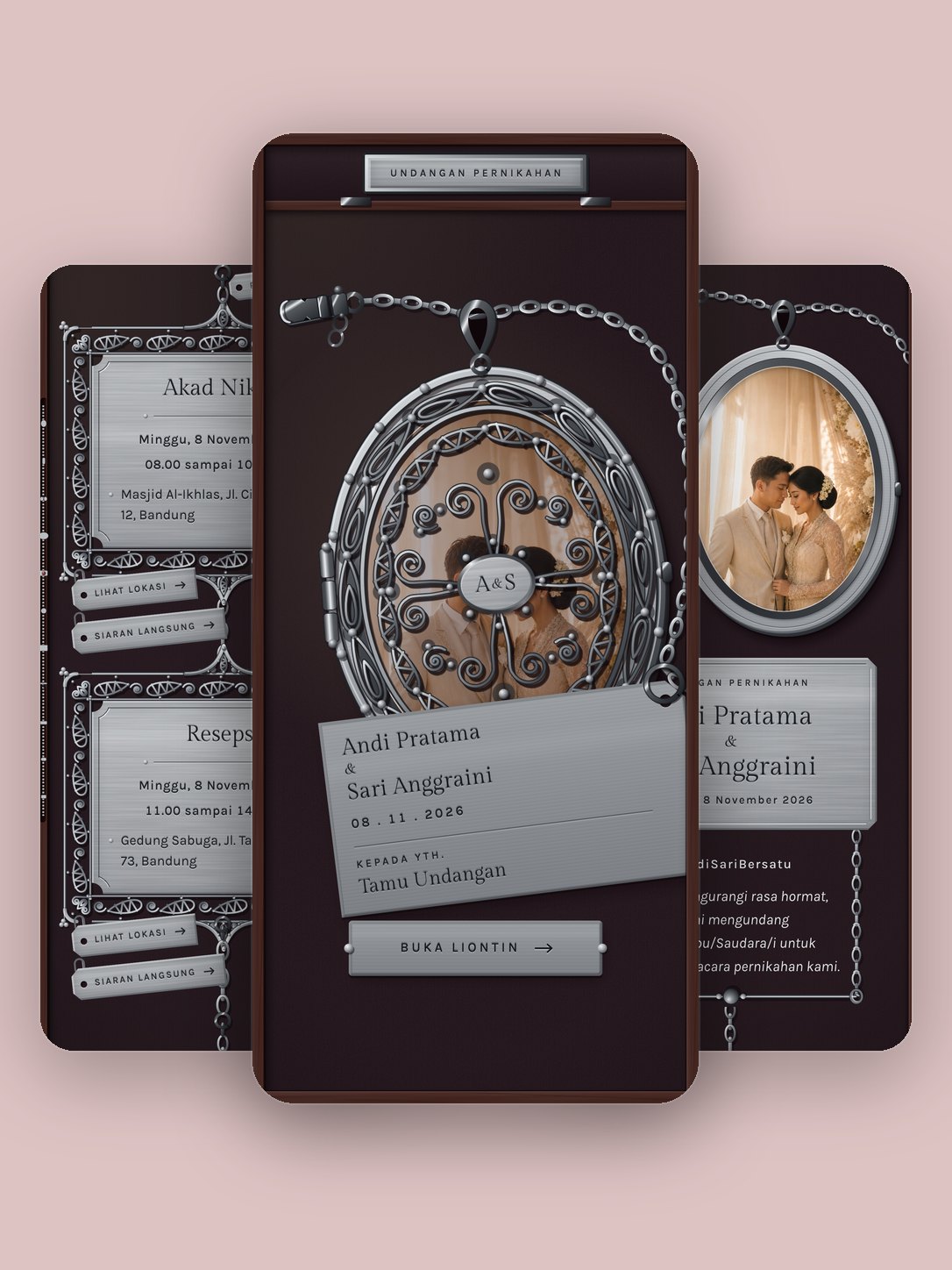 Pratinjau template Liontin