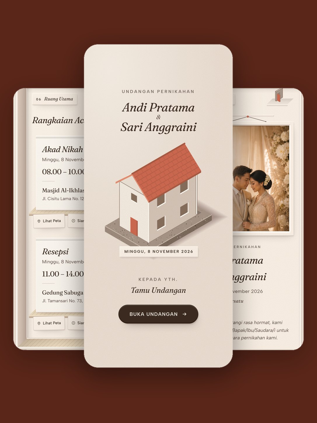 Pratinjau template Maison