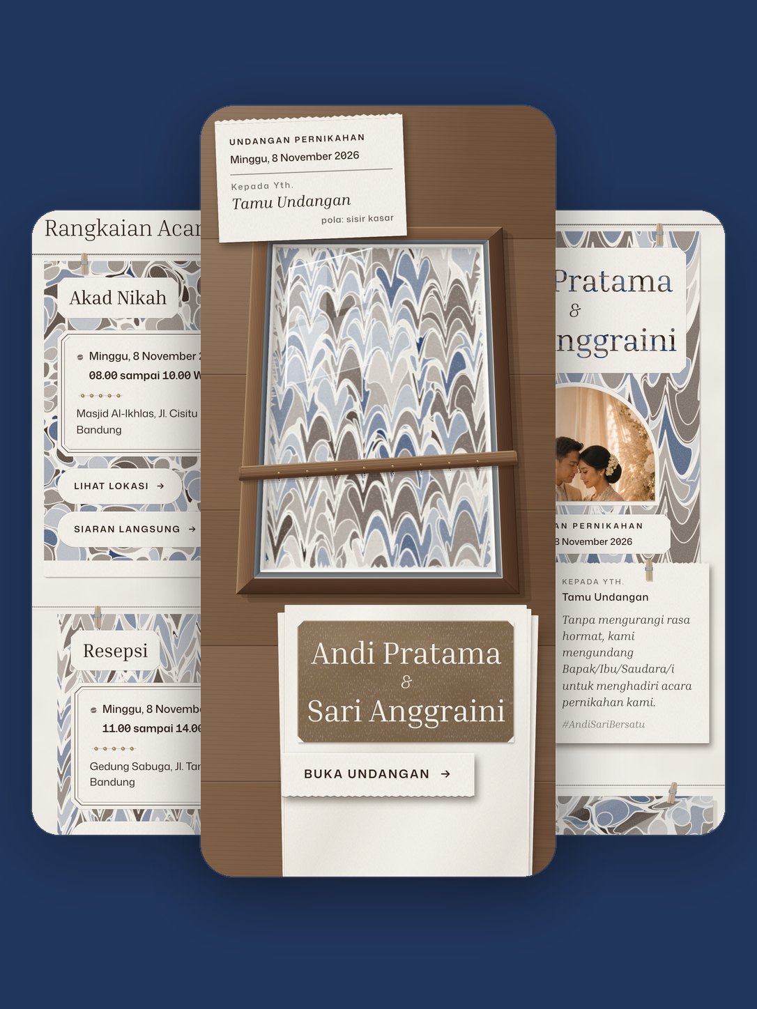 Pratinjau template Pualam