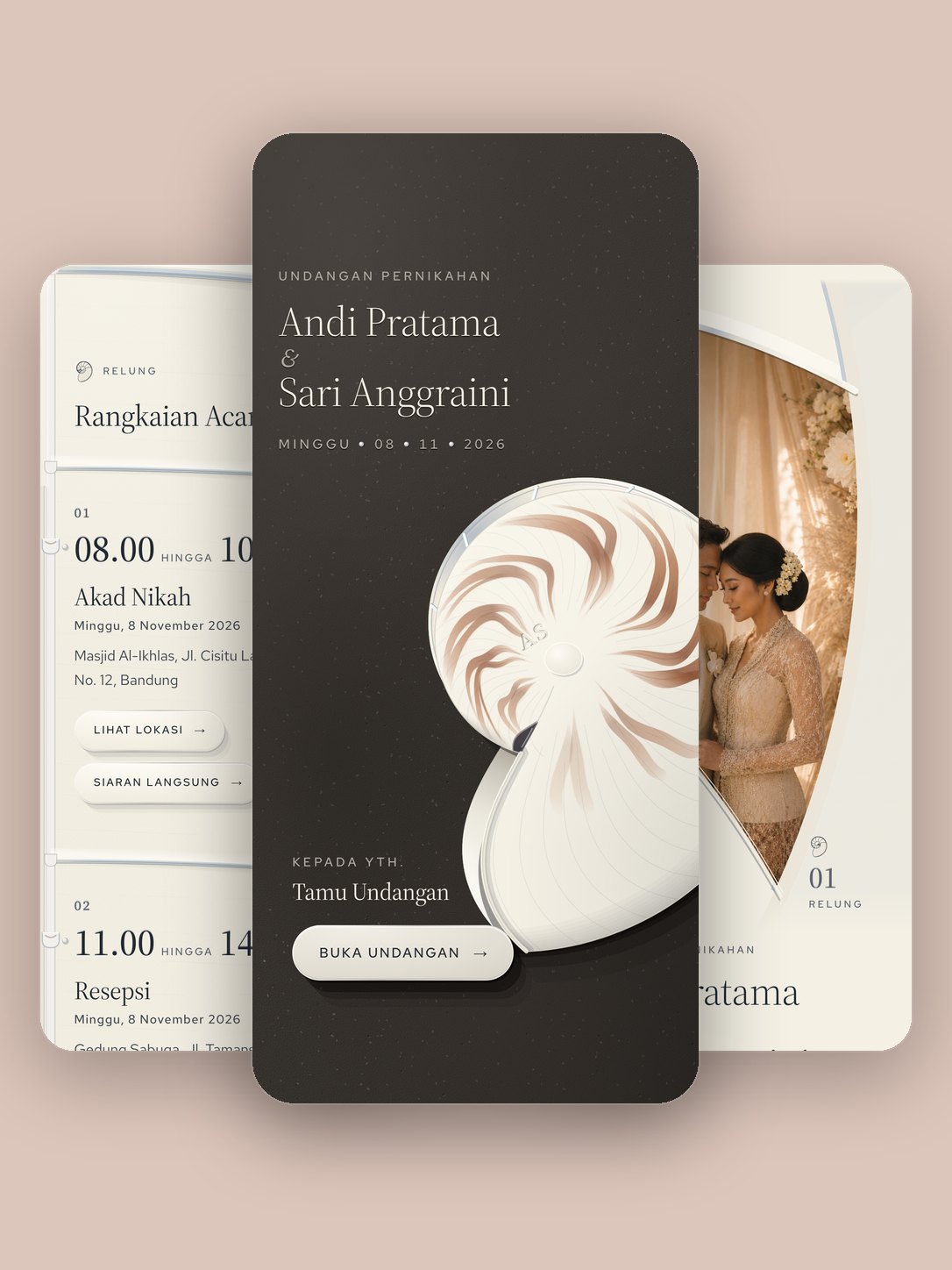 Pratinjau template Relung