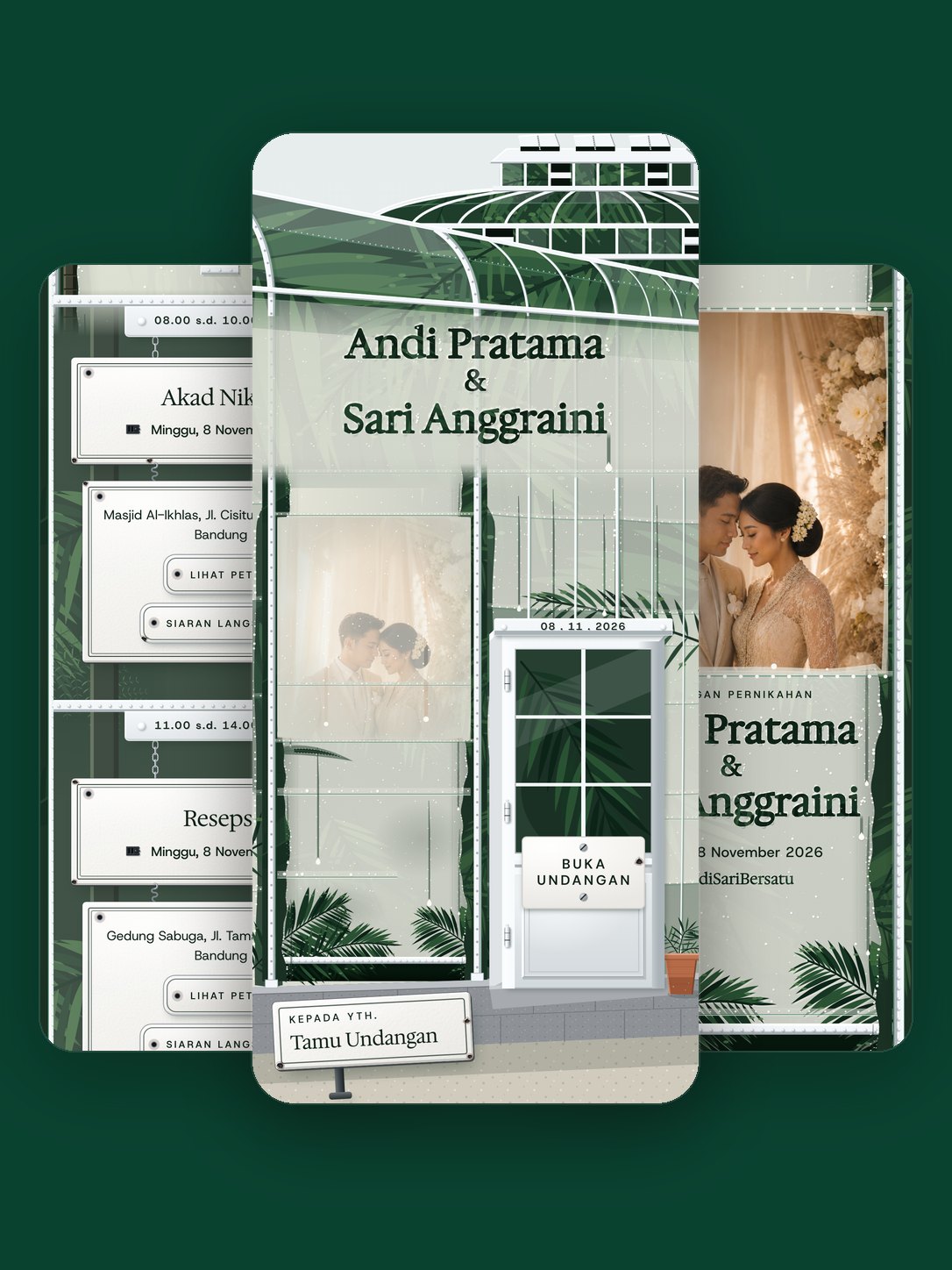 Pratinjau template Rimbun