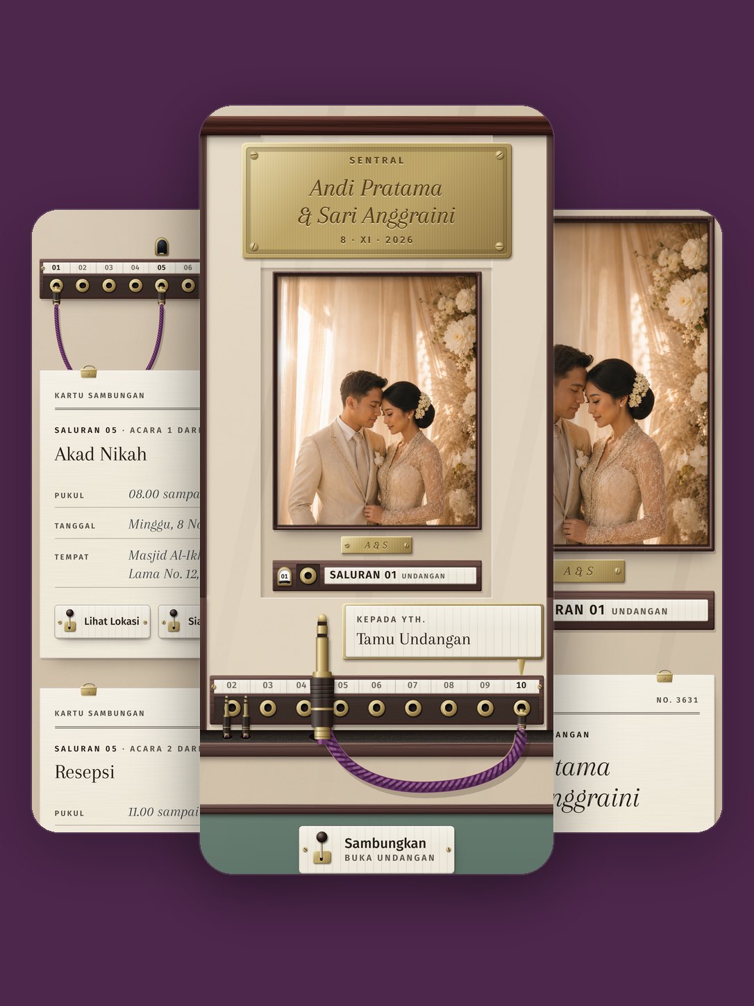Pratinjau template Sambung