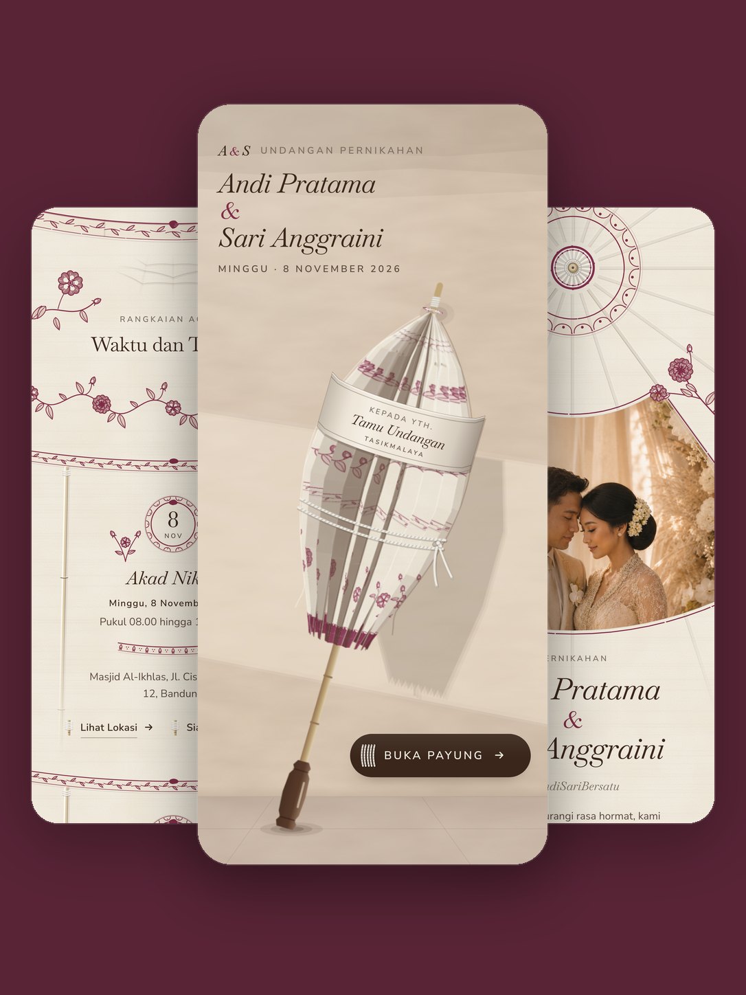 Pratinjau template Teduh